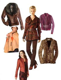 Coats are colorful or neutral. Emerald green, reds, and camel or grey are the most 